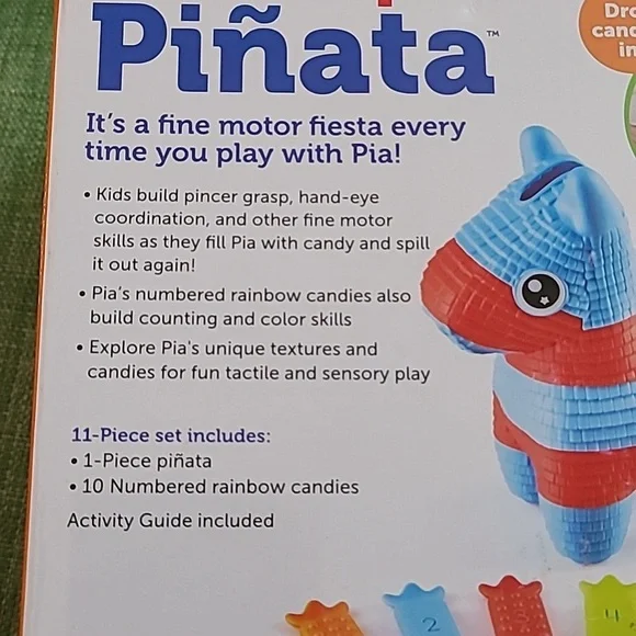 Learning Resources Fill & Spill Piñata - Red and Blue - Picture 3 of 5